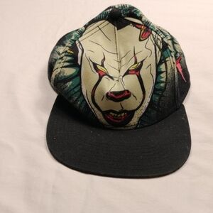 Black and Green Snapback Hat with Graphic Design